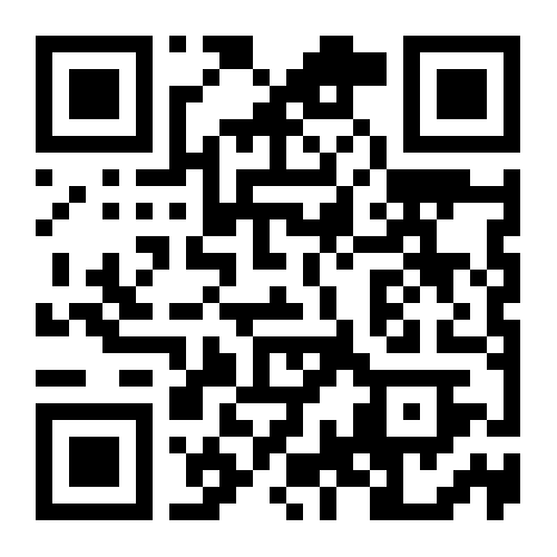 QR-Code-Aufkleber / Sticker 10,0 x 10,0 cm aus selbstklebender PVC-Folie im URL-Format